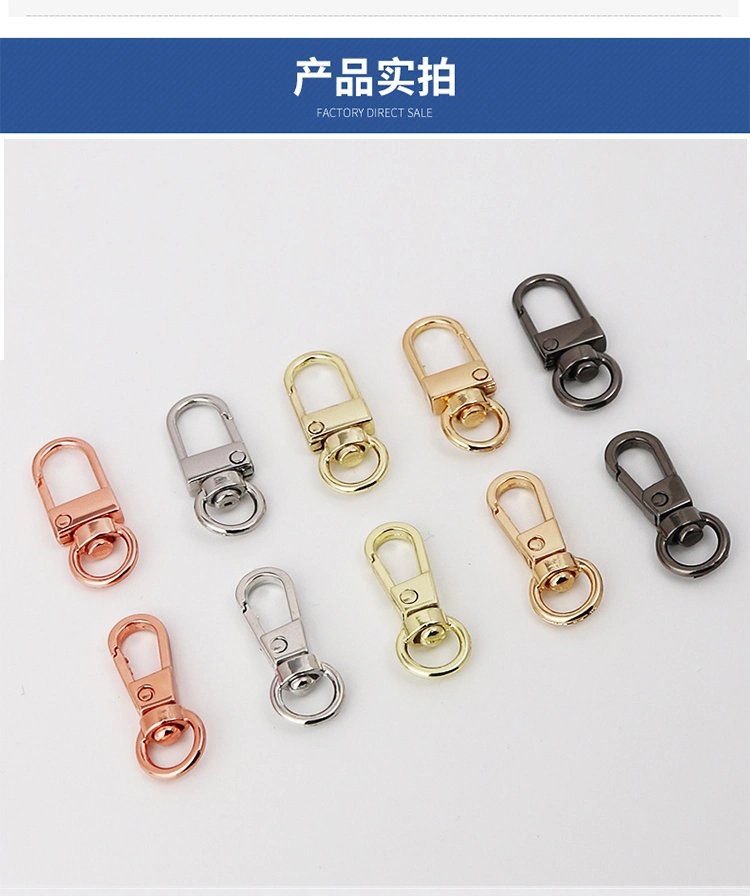 Zinc Alloy Luggage Buckle Hook Buckle Metal Spring Buckle